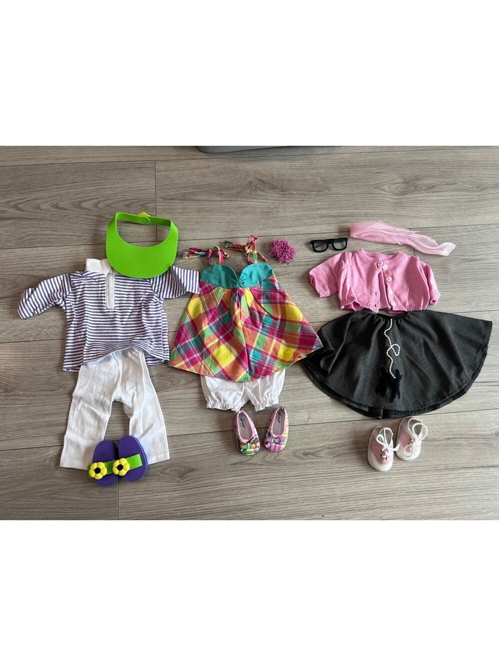 Doll Clothes for 18” American Girl ~ 3 Outfits Dress Poodle Skirt And More